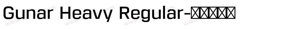 Gunar Heavy Regular字体转换